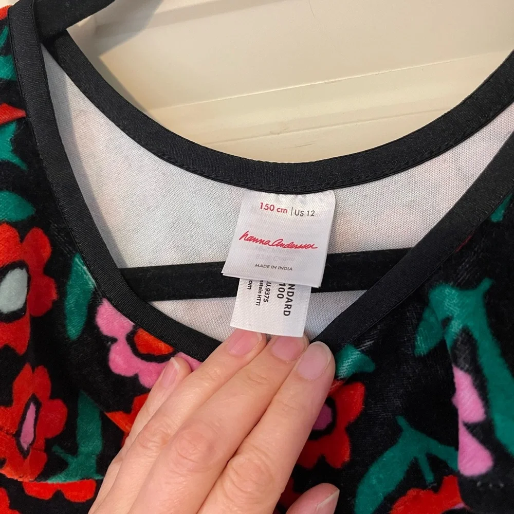 Hanna Andersson Red and Pink Floral Kids Dress - Picture 3 of 4